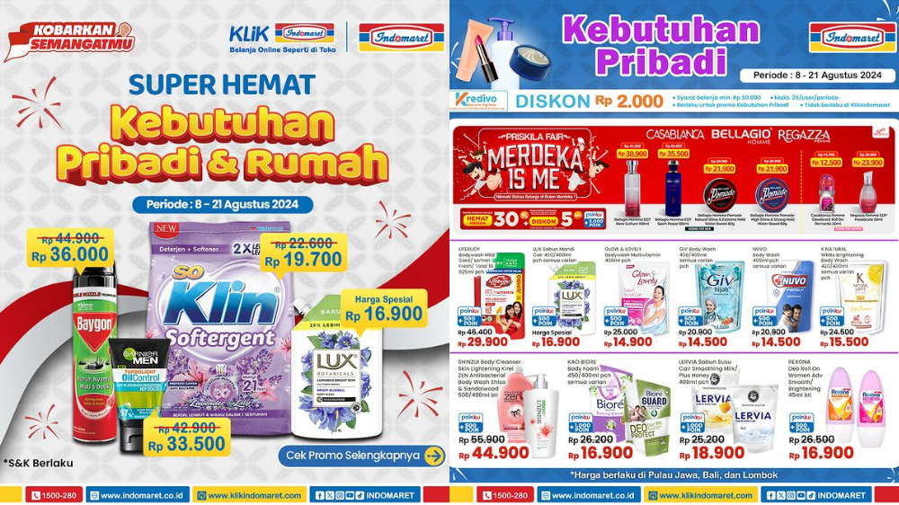 Katalog Promo JSM Indomaret Spesial HUT RI 16-18 Agustus 2024, Banyak Diskon Menarik Mulai 17 Ribuan!