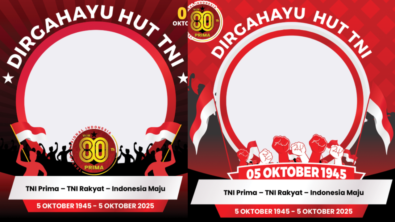 50 Link Twibbon HUT ke-80 TNI 2025 Terbaru dan Gratis Lengkap Ucapan, Yuk Ramaikan di Medsos