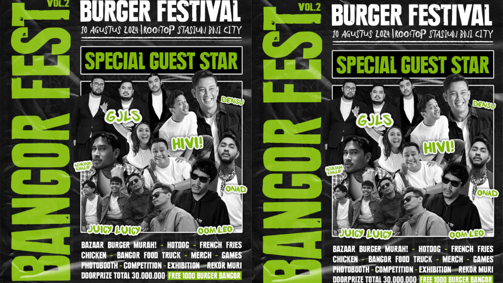 Konser Gratis Bangor Fest Vol.2 di Stasiun BNI City 10 Agustus 2024, Line Up Juicy Luicy hingga HIVI!