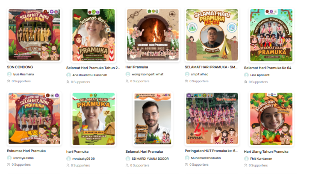 20 Twibbon Hari Pramuka 2025 Lengkap Ucapan, Semarakkan Peringatan ke-64 Tahun!