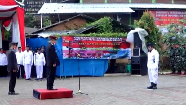 Ratusan Mantan Napiter Ikuti Upacara Kemerdekaan RI ke-77 di Ponpes Hamalatul Quran Tasikmalaya