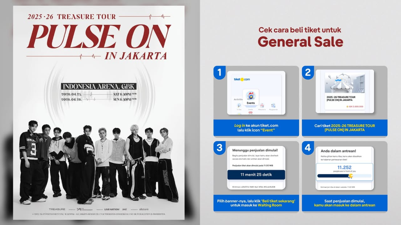 Link dan Cara Beli Tiket Konser TREASURE di Jakarta 2026, Kesempatan Terakhir TEUME Hari Ini!