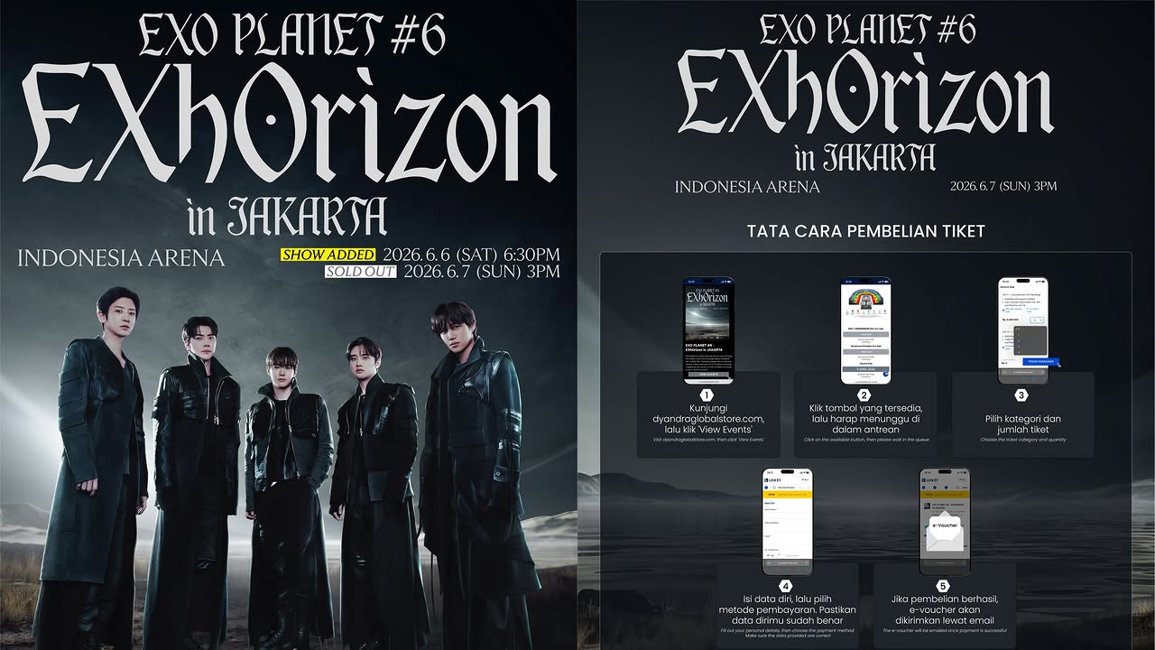 Link dan Cara Beli Tiket Konser EXO di Jakarta 2026 Add Show, Hari Ini Dibuka Pukul 14.00 WIB