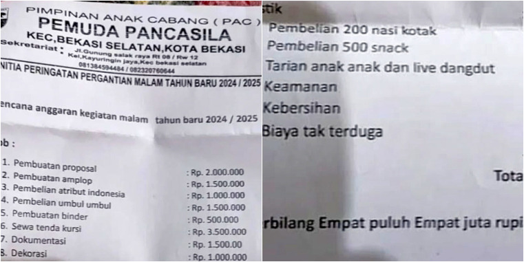 Pemuda Pancasila Kota Bekasi Minta Maaf soal Viralnya Proposal Sumbangan Tahun Baru