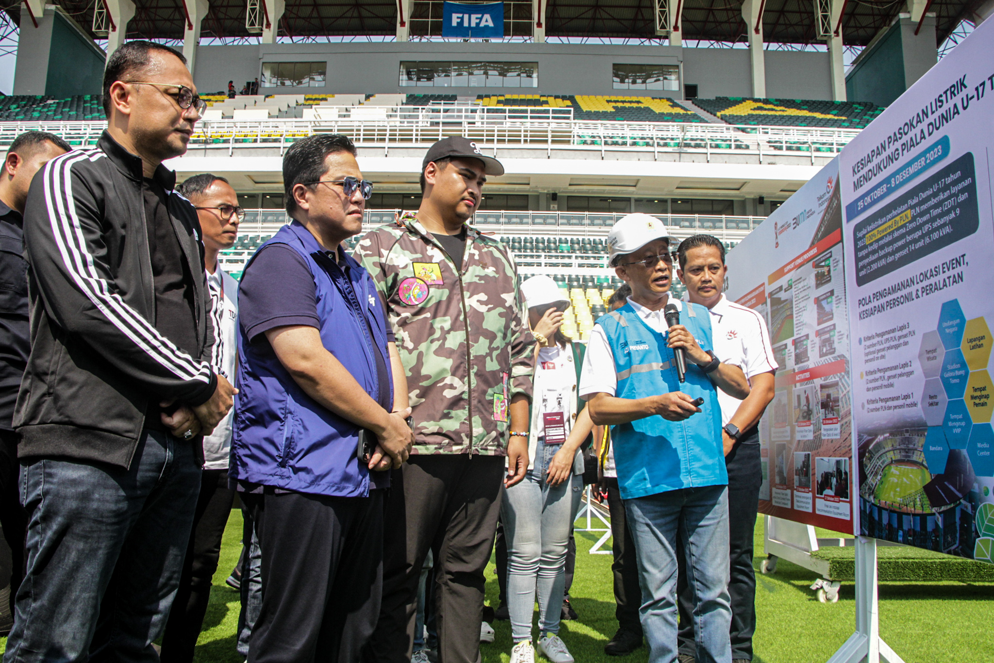 Mantab! Stadion GBT Siap Seratus Persen, Erick Thohir Yakin Opening Ceremony Piala Dunia U-17 Terbaik Sepanjang Sejarah