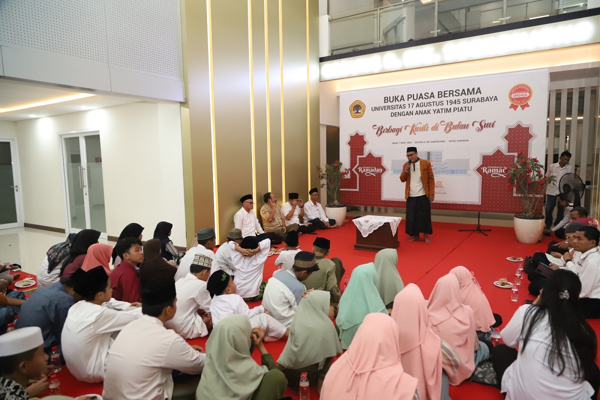 Rutin Digelar Setiap Ramadan, Untag Surabaya Senangkan Ratusan Anak Yatim Piatu dalam Bukber