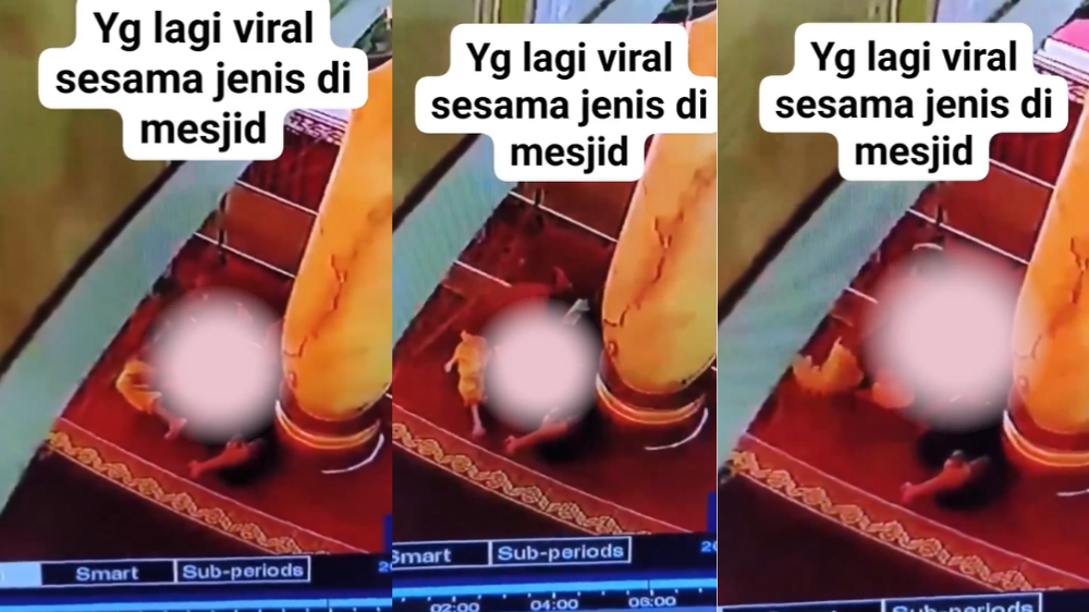 Viral Rekaman CCTV Pasangan Sesama Jenis Mesum di Masjid, Warganet: Nggak Waras