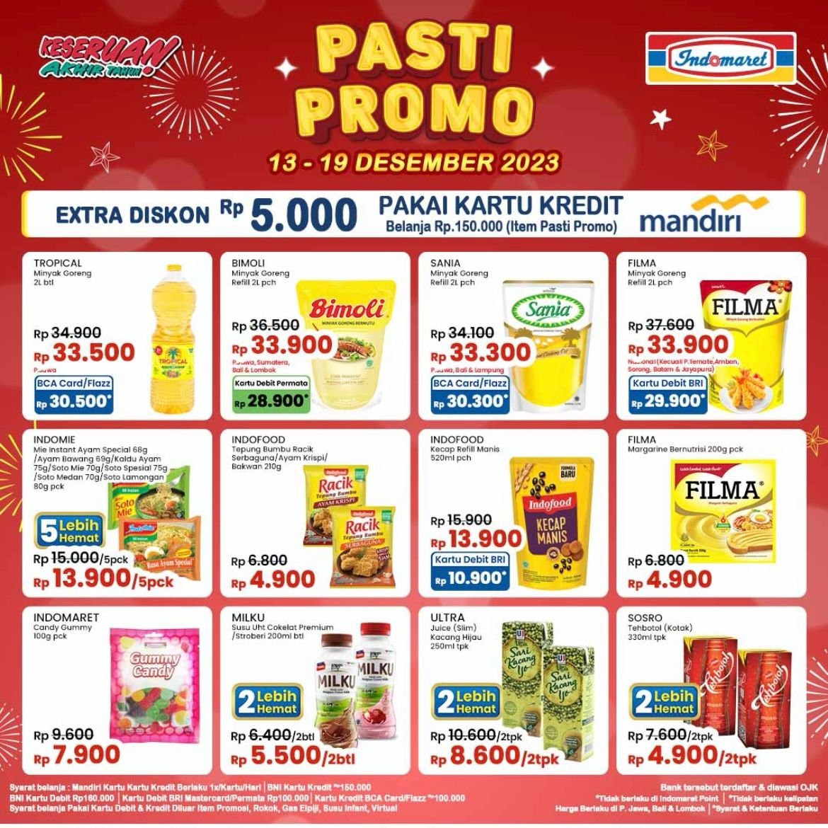 Katalog Promo JSM Indomaret Pasti Promo Edisi 15-17 Desember 2023, Minyak Bimoli Mulai Rp 28 Ribuan Saja!