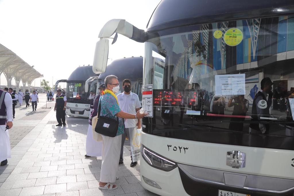 Layanan Bus Untuk Jamaah Haji Selama di Madinah dan Menuju Makkah