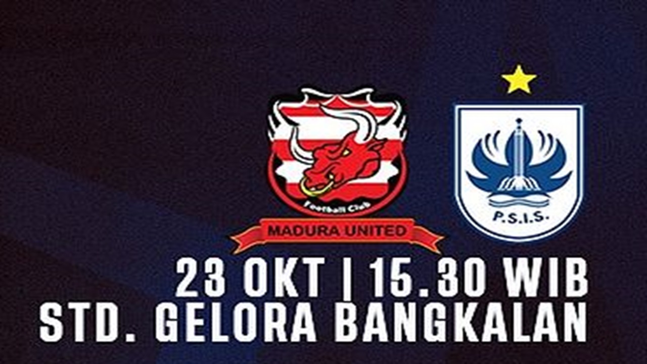 Link Live Streaming Madura United vs PSIS Semarang Liga 1 2024/25: Laskar Sape Kerrab Mau Bangkit!