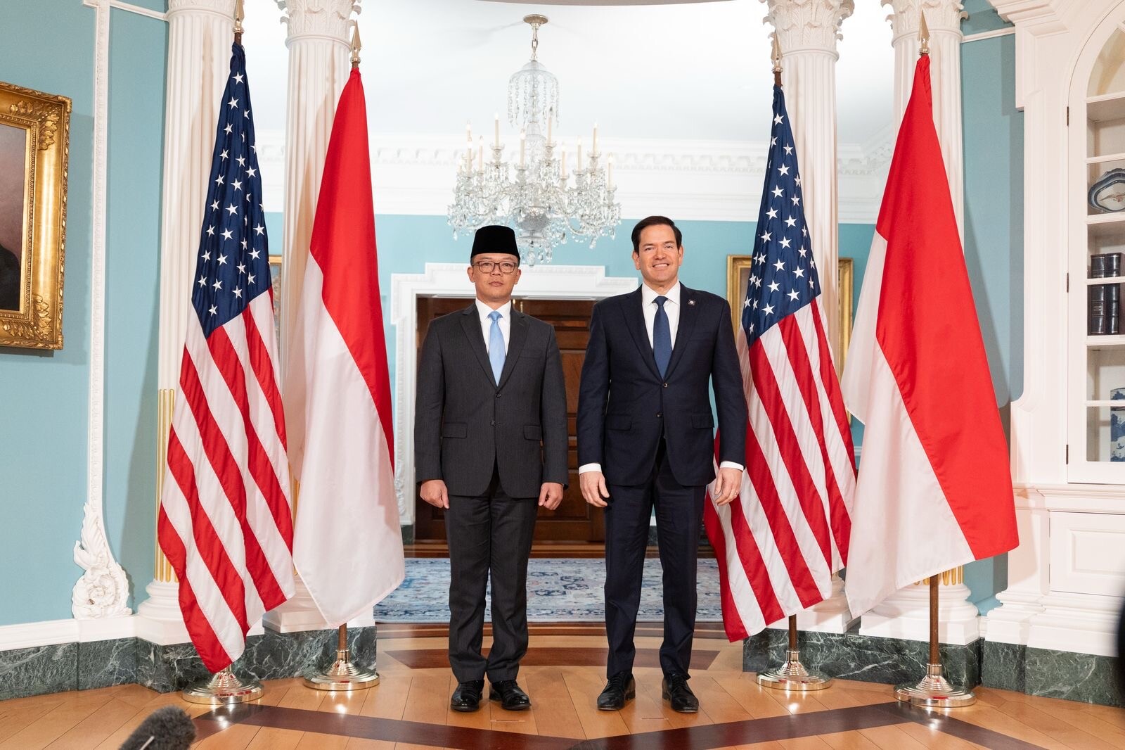 Menlu Sugiono Bertemu Menlu AS, Perkuat Kemitraan Strategis dan Perdamaian Palestina