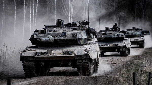 Tank Abrams dan Leopard Akan Hadapi Rusia di Garis Pertahanan Ukraina