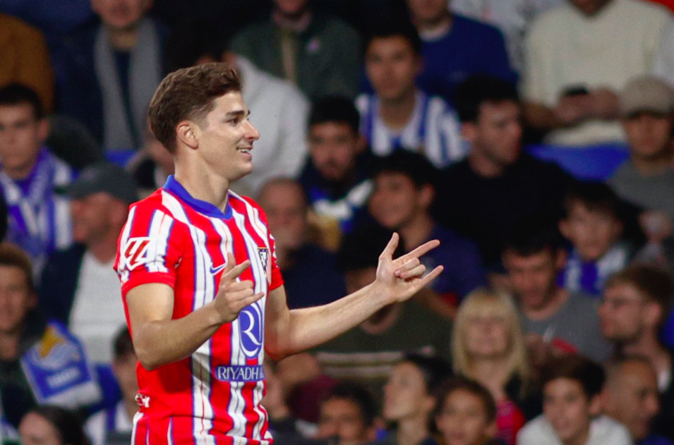 Atletico Madrid vs Real Sociedad 1-1: Gol Cepat Julian Alvarez Dibalas Luka Sucic