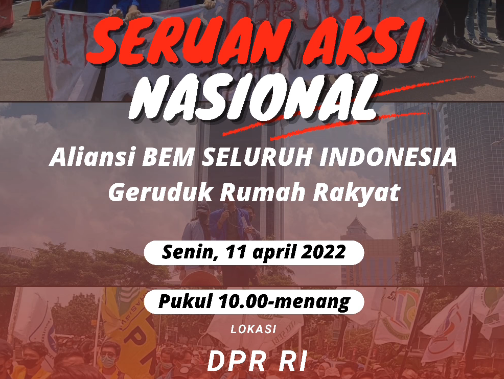 Demo di Istana Batal, BEM SI Mendadak Gelar Aksi 11 April di Gedung DPR, Ada Apa?      