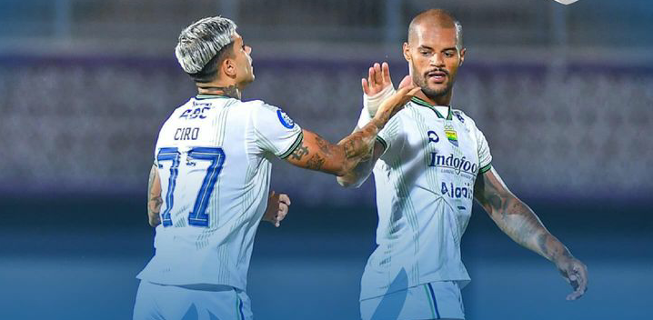 Persib Pesta Gol Atas Dewa United 5-1: Ciro Hattrick, Da Silva Brace 