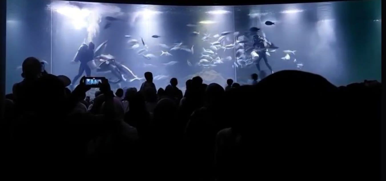 Ramai, Aquarium KKP Diserbu Pengunjung saat Libur Lebaran