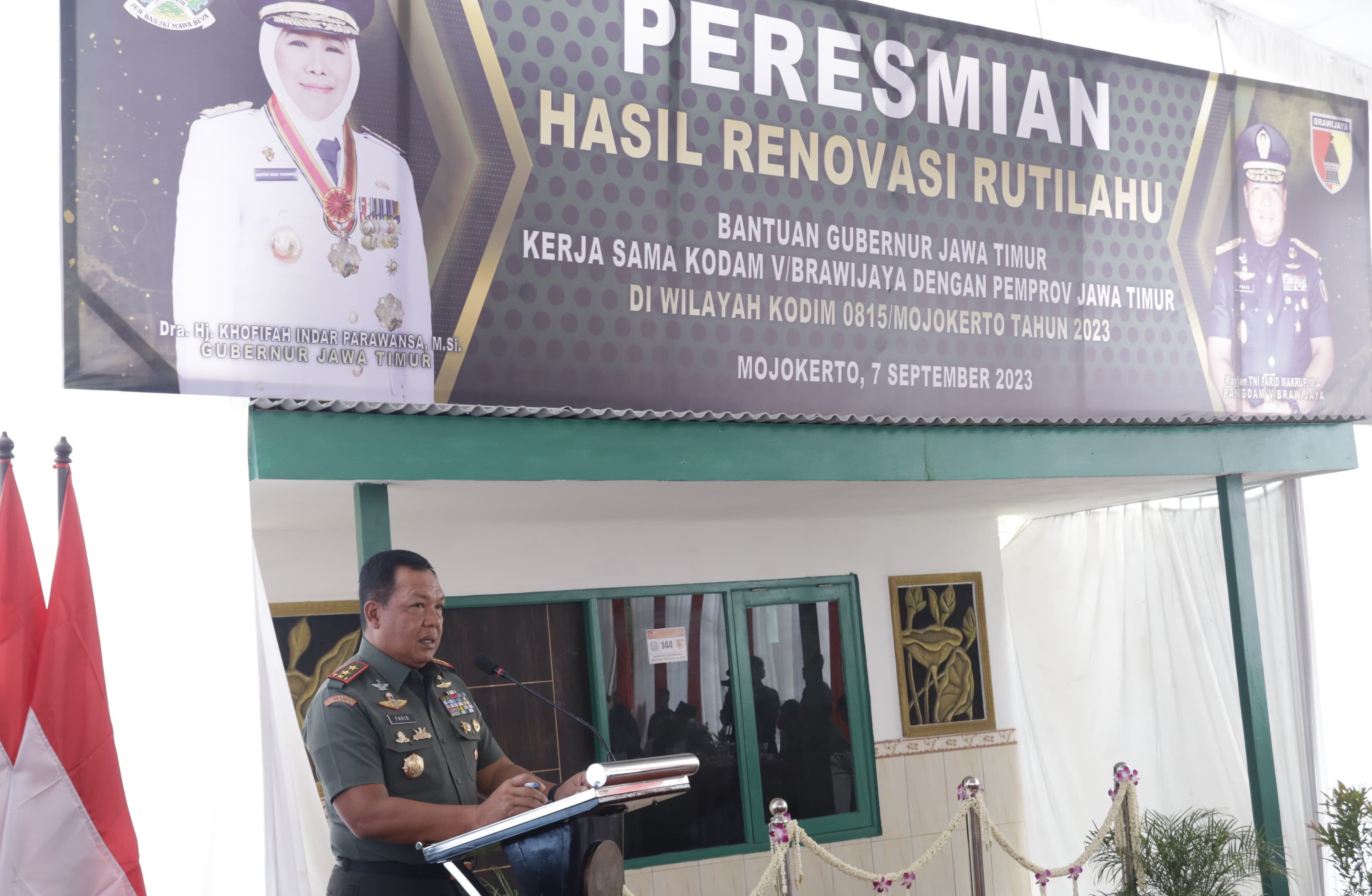 Tuntaskan 1650 Unit Rutilahu, Prajurit Kodam Diapresiasi Pandam V Brawijaya Mayjen TNI Farid Makruf