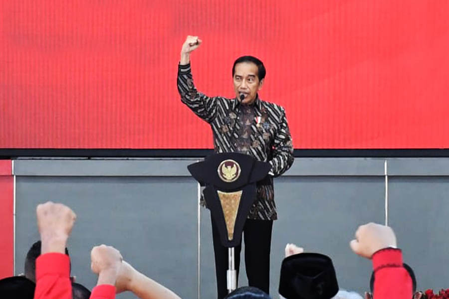 Jokowi: Seumur-umur Saya Belum Pernah Berulang Tahun Dirayakan Tepat di Haul Bung Karno  