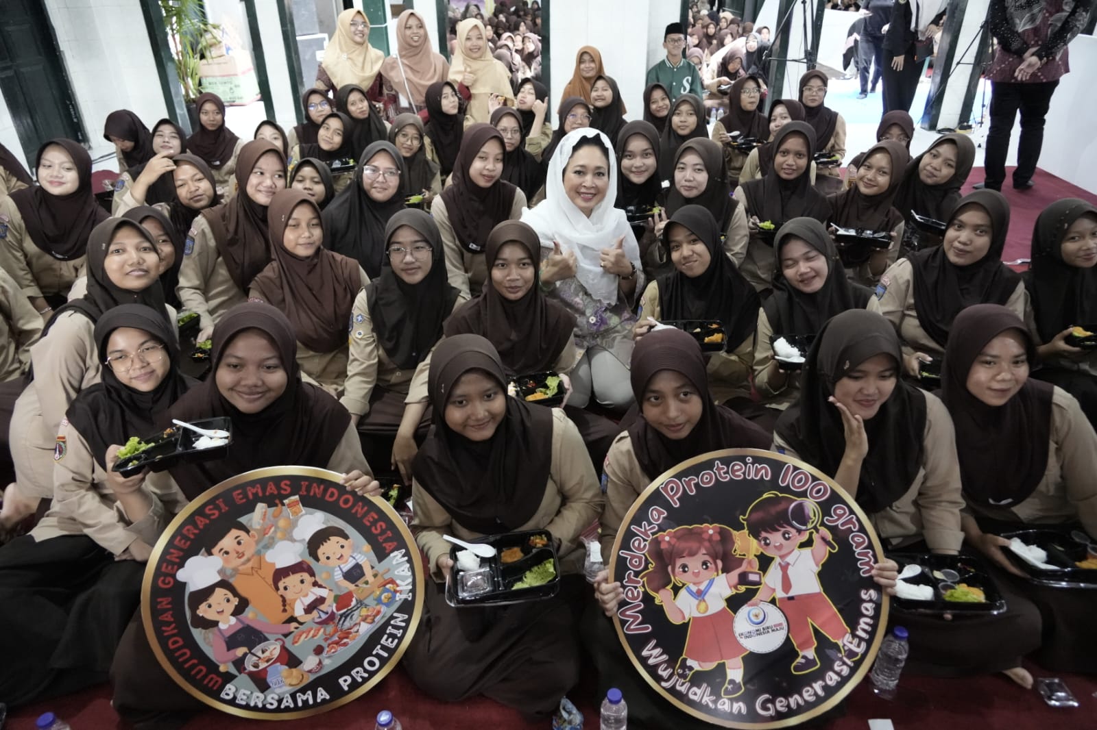 Simulasi Makan Bergizi Gratis di Pondok Pesantren Krapyak, KKP Ajak Generasi Muda Penuhi Kebutuhan Protein Dengan Ikan