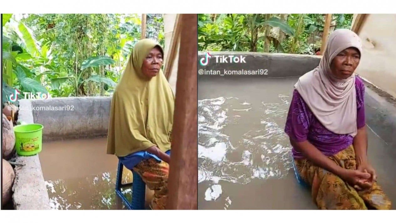 Nenek Mandi Lumpur, Duet Medsos-Pengemis 