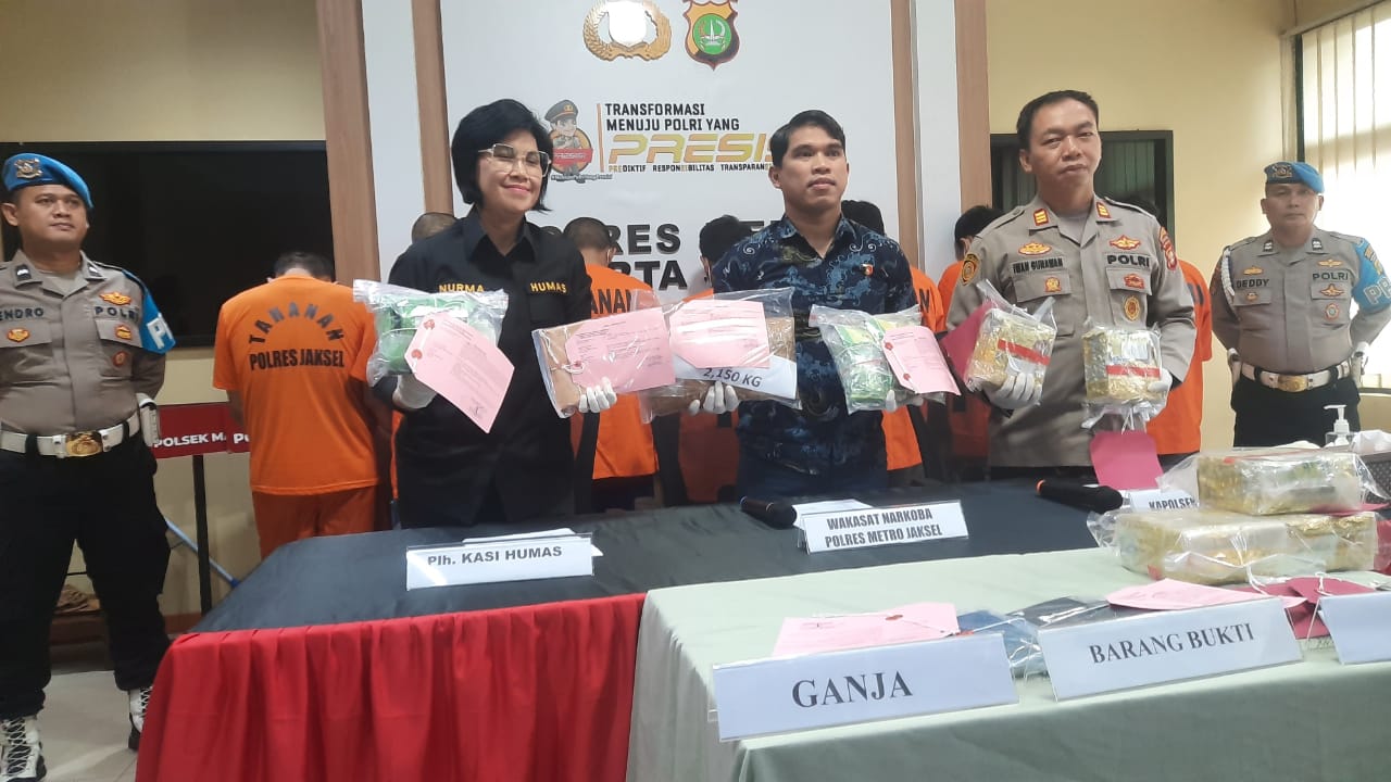 Polres Metro Jaksel Bongkar Sindikat Narkoba dengan 7 Tersangka, 2 Masuk Jaringan Internasional