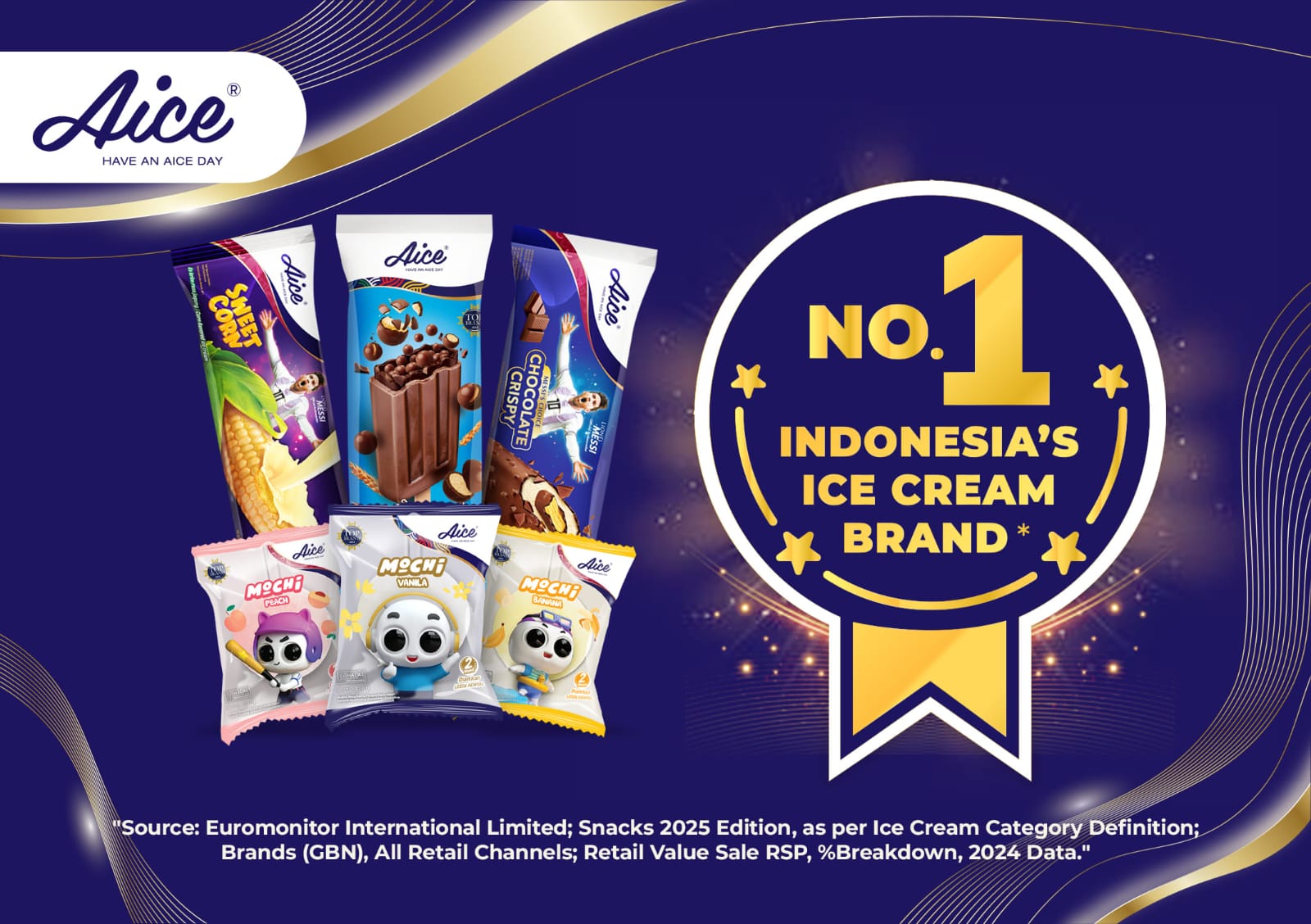 Aice Group Raih No.1 Indonesia's Ice Cream Brand dari Euromonitor Dua kali Berturut-turut