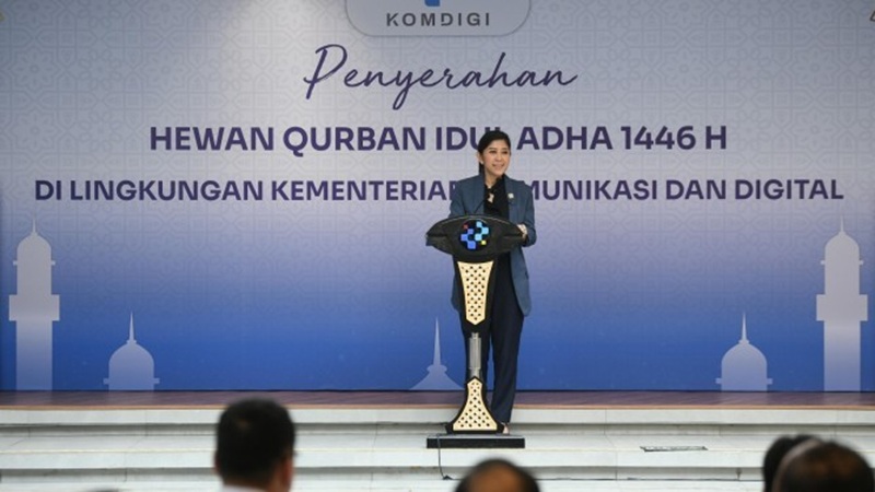 Semangat Berbagi di Hari Idul Adha, Kemkomdigi Bagikan Daging Kurban untuk 2.000 Mustahik