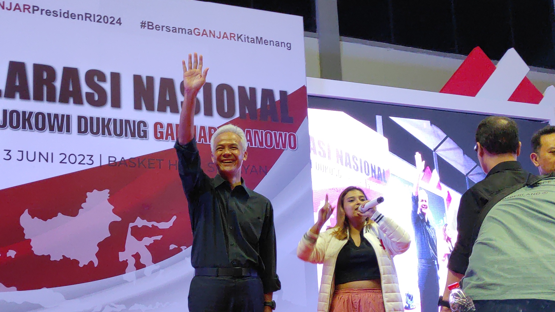 Ganjar Pranowo Hadiri Deklarasi Nasional Relawan Jokowi