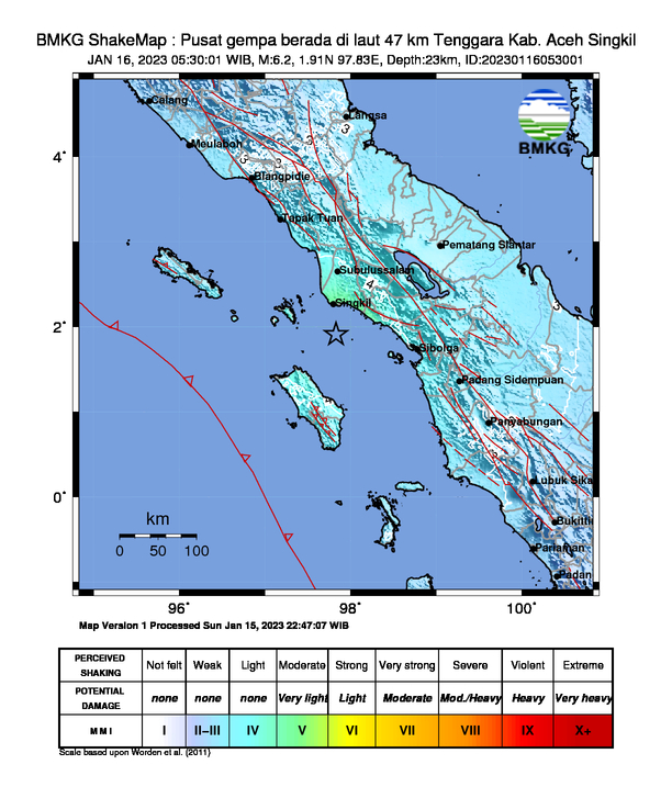 Gempa Aceh Magnitudo 6,2 Terasa Hingga Malaysia, BMKG: Akibat Lempang Indo-Australia...