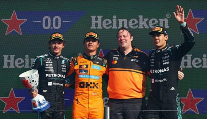 Lando Norris Asapi Duo Mercedes Usai Drama Red Flag GP Belanda