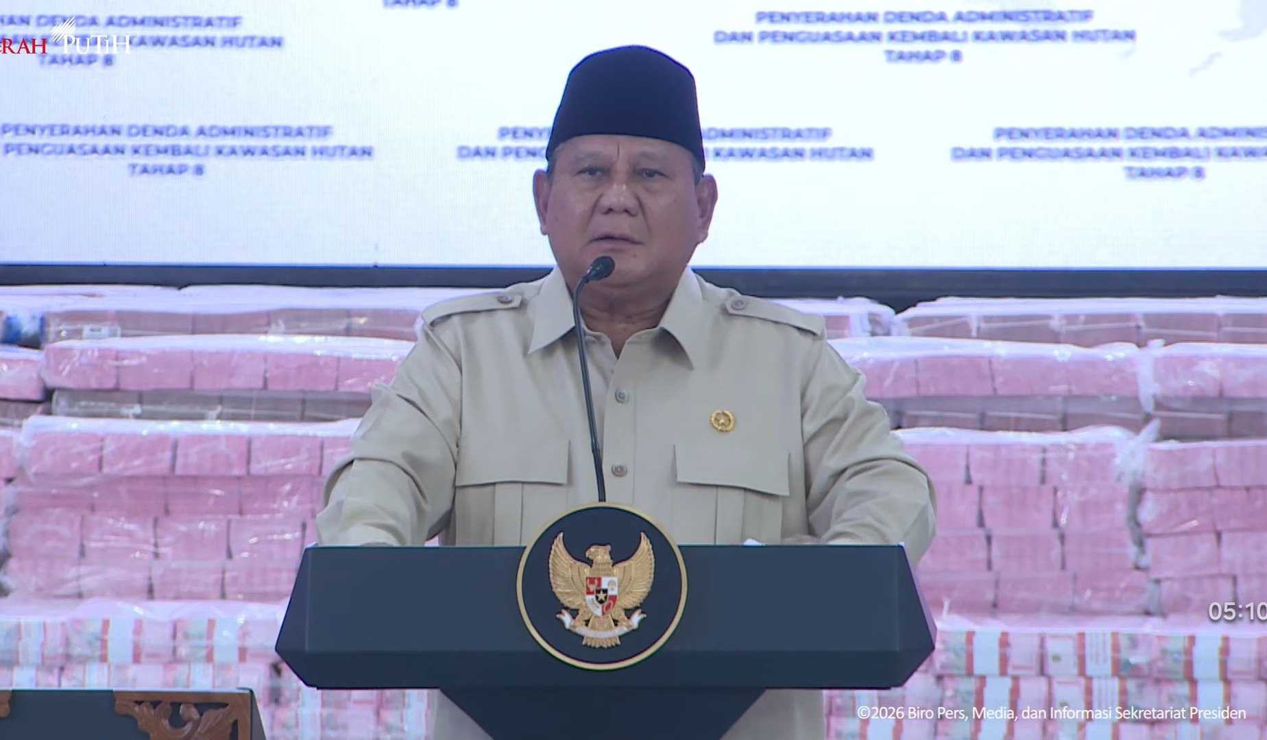 Prabowo Klaim Berkali-kali Ditawari Suap dalam 2 Tahun Menjabat