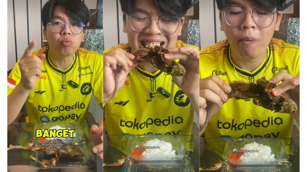 Bikin Eneg, Demi Konten Viral Pria Rela Makan Tikus Got Pakai Nasi: Gurih Banget!