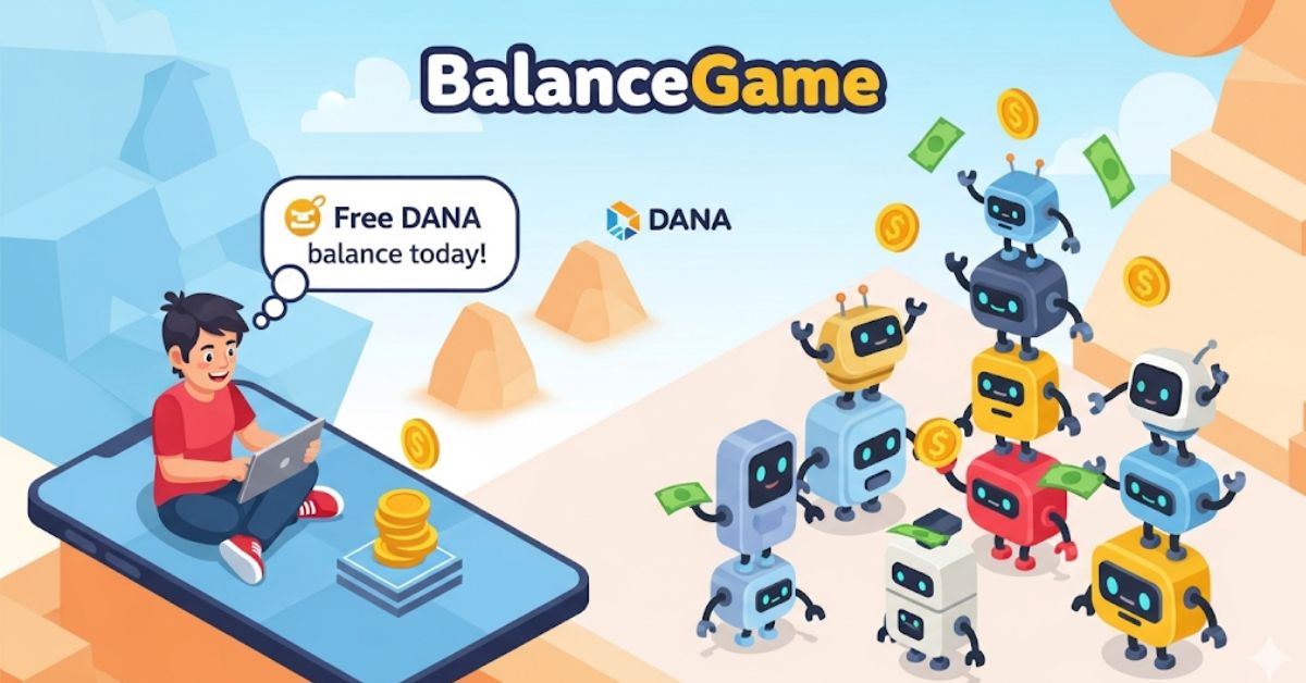 Klaim Saldo DANA Gratis Hari Ini dari Aplikasi BalanceGame, Main Robot-robotan Dapat Uang!