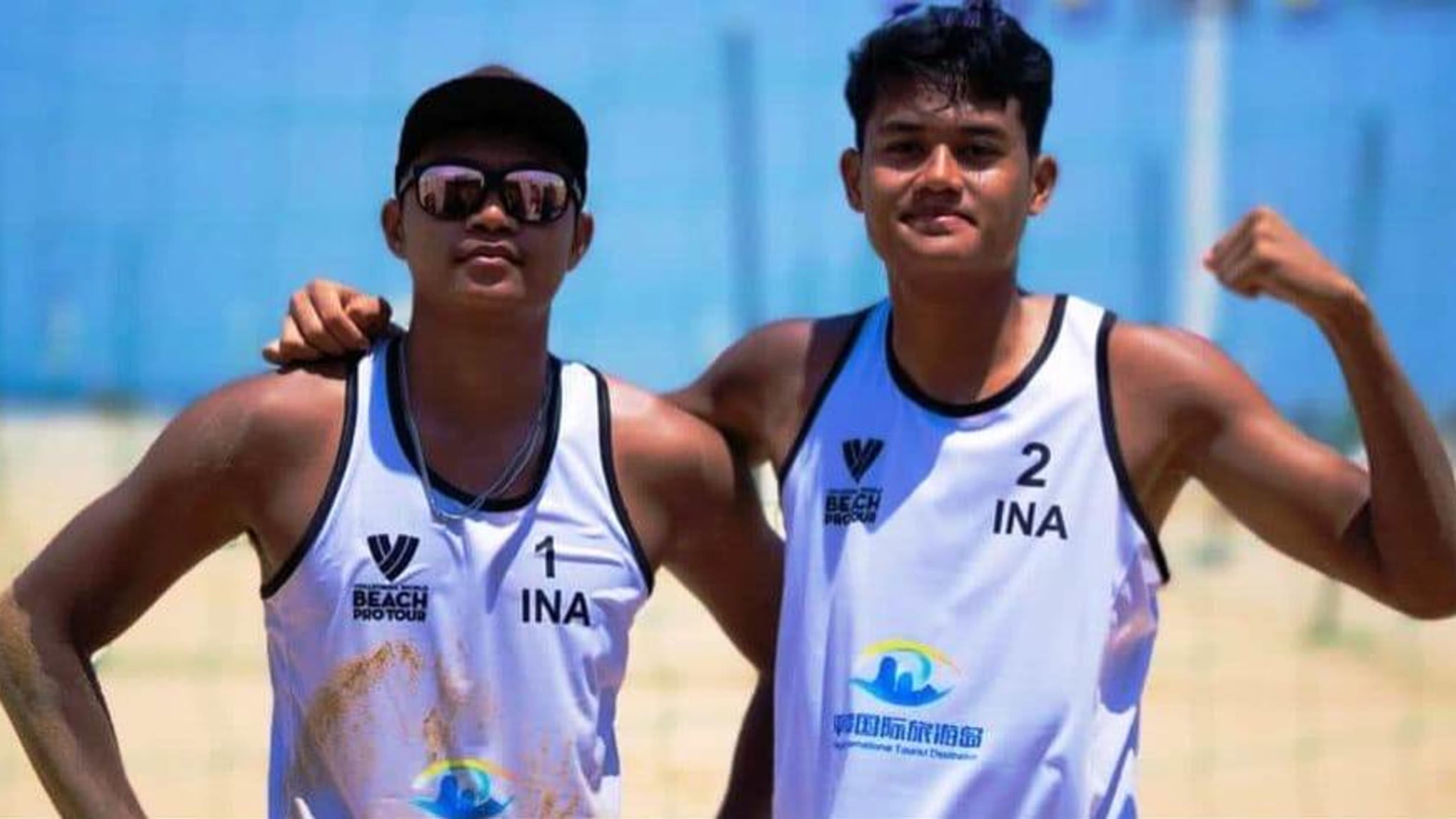 Akbar-Sofyan Saat Kembali Catatkan Rekor Setelah Dapat Medali Emas Volleyball World Beach Pro Tour 2024