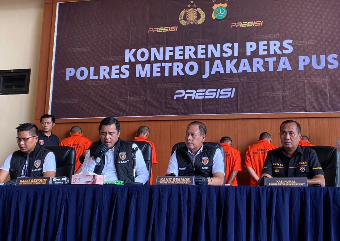 Polres Metro Jakarta Pusat Bongkar Sindikat Curanmor Jakarta - Karawang, 11 Motor Curian Disita