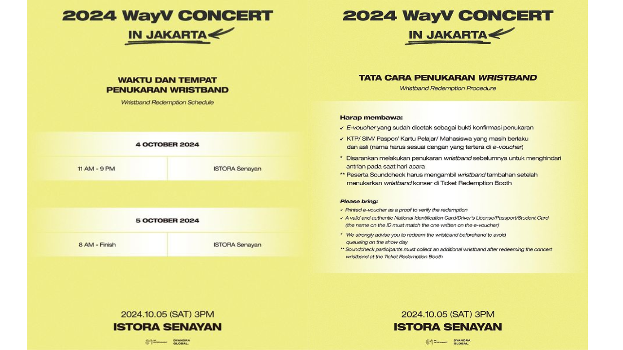 Jadwal dan Cara Penukaran Tiket Konser WayV di Jakarta, Mulai 4-5 Oktober 2024