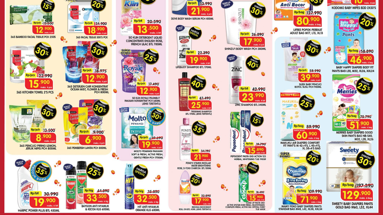 Katalog Promo Superindo Hari Ini Terbaru 30 November 2025, Awal Bulan Beli SoKlin  Detergen Bayar 13 Ribuan
