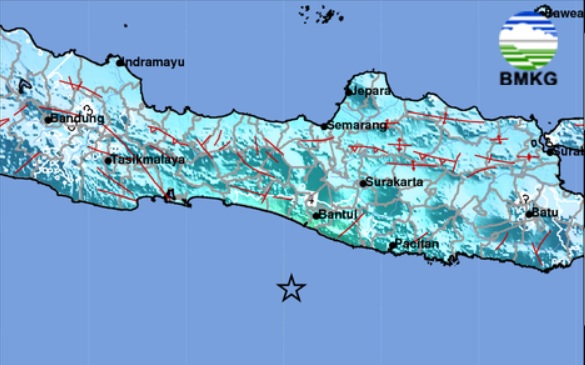 Gempa Guncang Bantul, Yogyakarta, Kediri, Nganjuk, Hingga Surabaya. Berikut Parameter Sementaranya