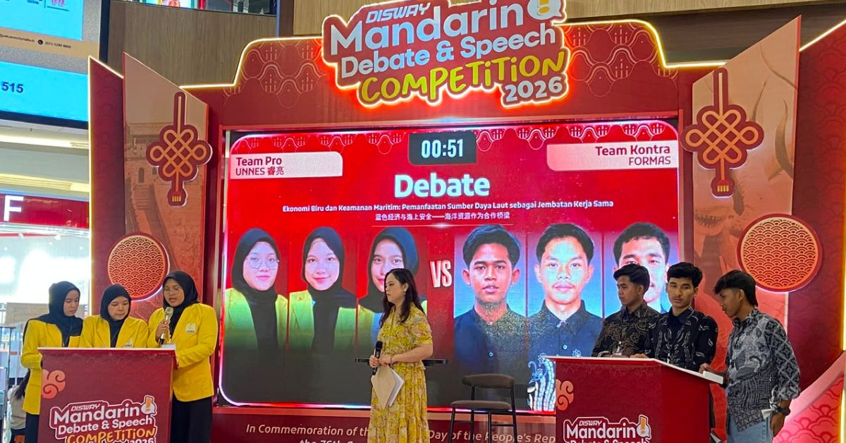 Disway Mandarin Debate and Speech 2026, Sang Jawara UNNES Libas Tema Maritim