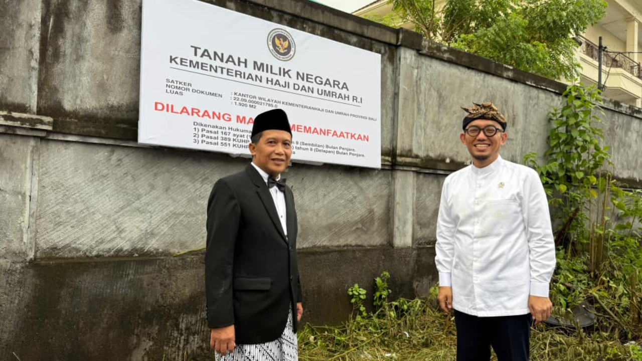 Perkuat Fasilitas, Kemenhaj Terima Hibah Tanah dari Warga Muslim Bugis Bali