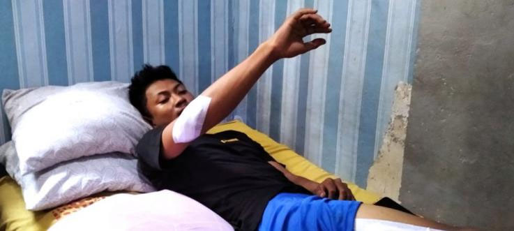 Bringas! Teror Geng Motor di Kota Jambi, Seorang Pemuda Warga Pakuan Baru Dibacok