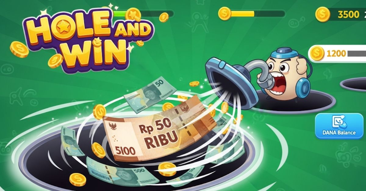 Game Penghasil Saldo DANA Hole and Win, Sedot Uang Rp 50 Ribu untuk Beli Kuota Internet!