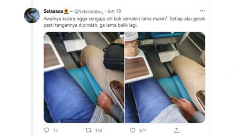 Pelaku yang Meraba Paha Penumpang KA Disebelahnya Akhirnya Diblacklist Tak Bisa Naik Kereta Api Lagi