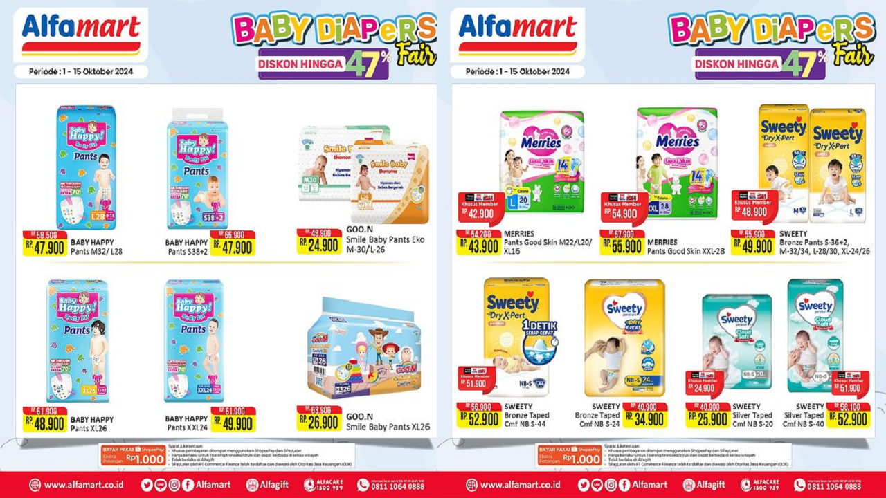 Cek Katalog Promo Alfamart Hari Ini 3 Oktober 2024, Diskon Popok Bayi Mulai Rp24 Ribu