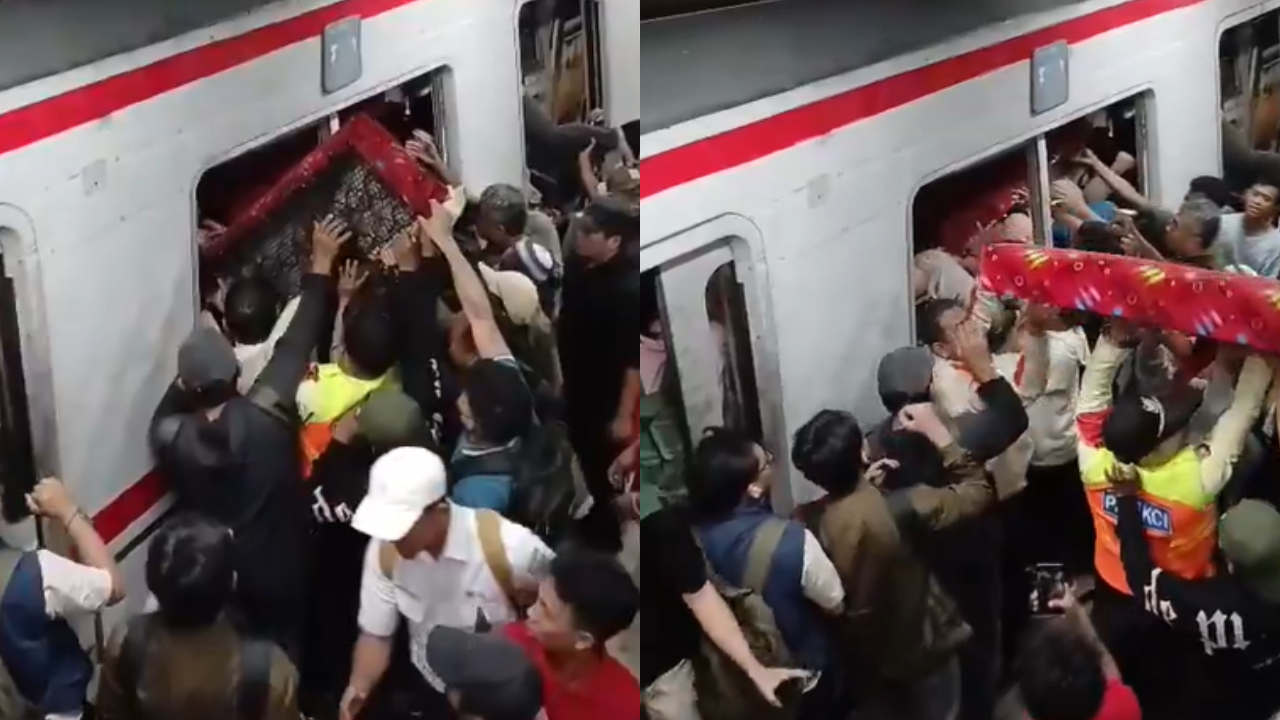 Detik-Detik Petugas dan Penumpang Evakuasi Korban KRL yang Terjepit Gerbong Pasca Ditabrak KA Argo Bromo
