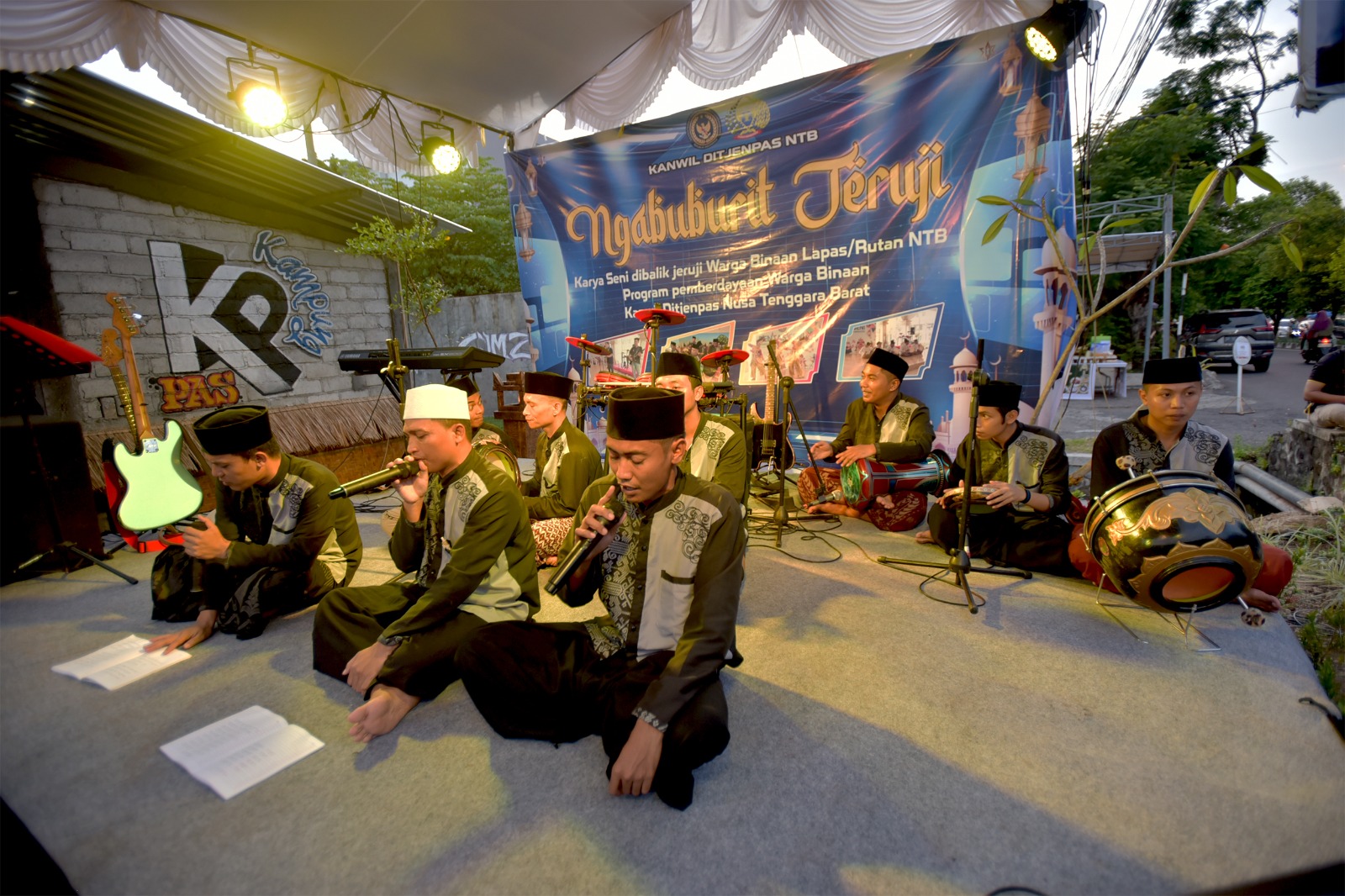 Semarak Ramadhan, Kanwil Ditjenpas NTB Gelar 'NGABUBURIT JERUJI'