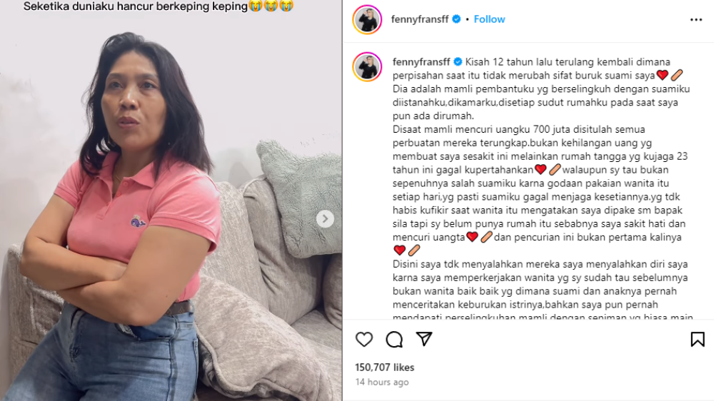 VIRAL! Crazy Rich Makassar Fenny Frans Bongkar Perselingkuhan Suami dengan ART