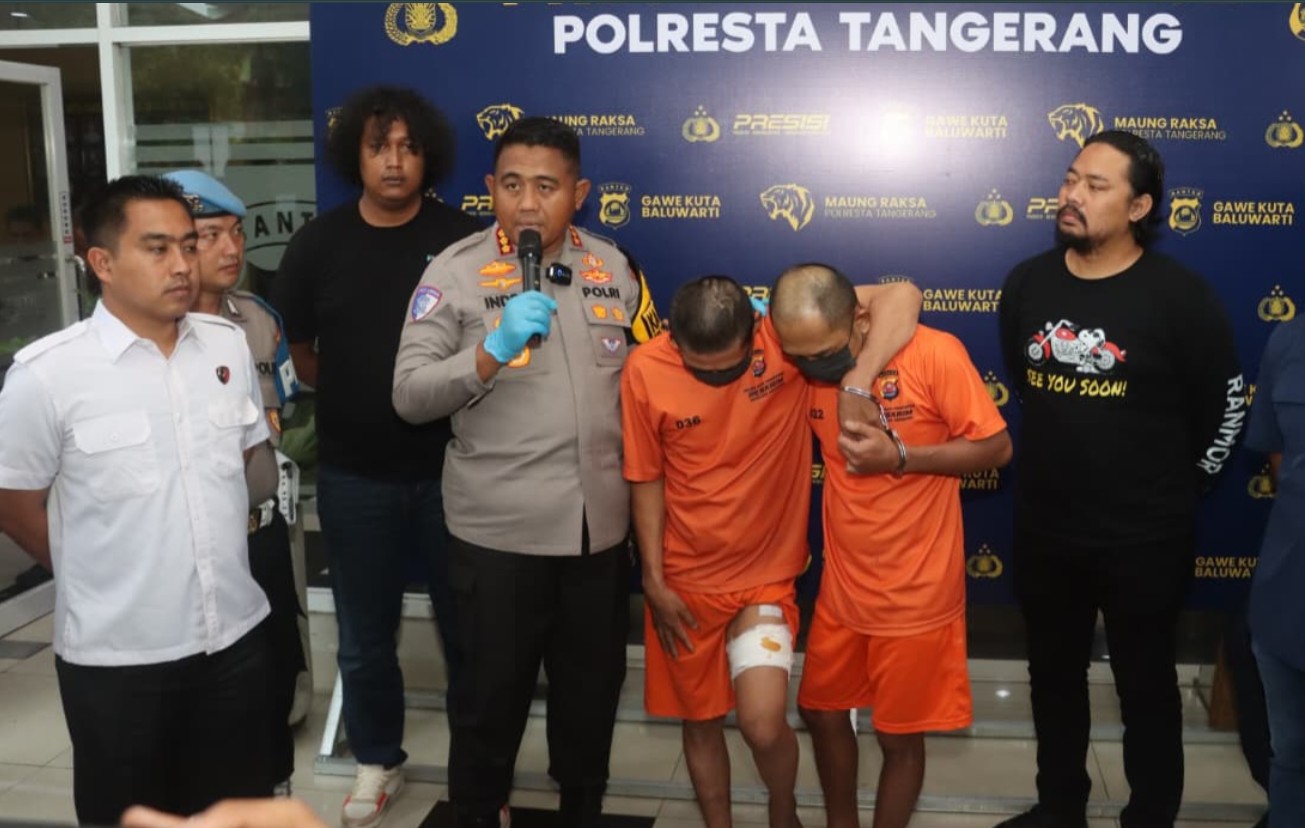 Selundupin Senpi dalam Pepaya, Kawanan Pencuri Motor di Cikupa Tangerang Diamankan Polisi