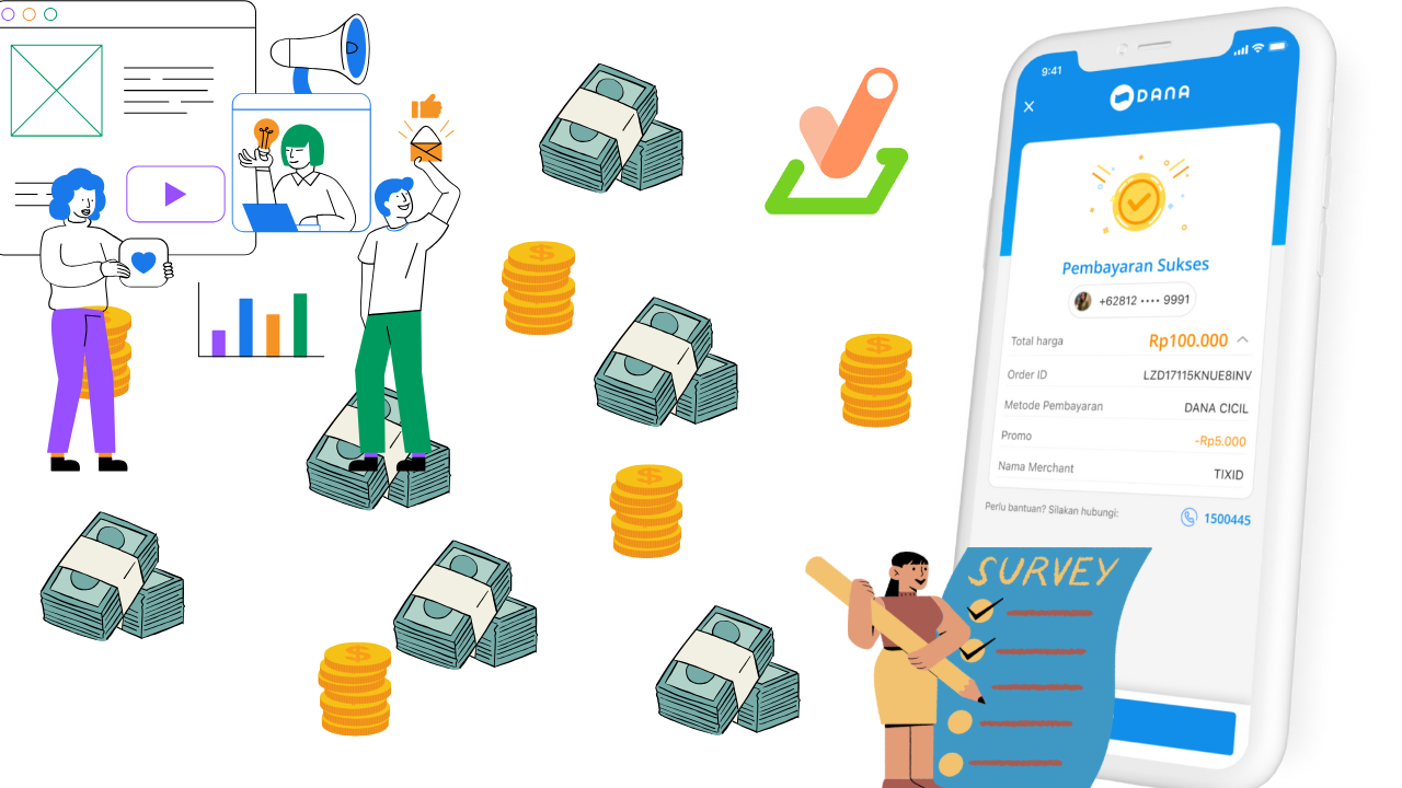 Sambil Rebahan! Saldo DANA Gratis Rp410.000 Cair dari Aplikasi Penghasil Uang Tercepat 2025 Cuma Isi Survei, Buruan Main