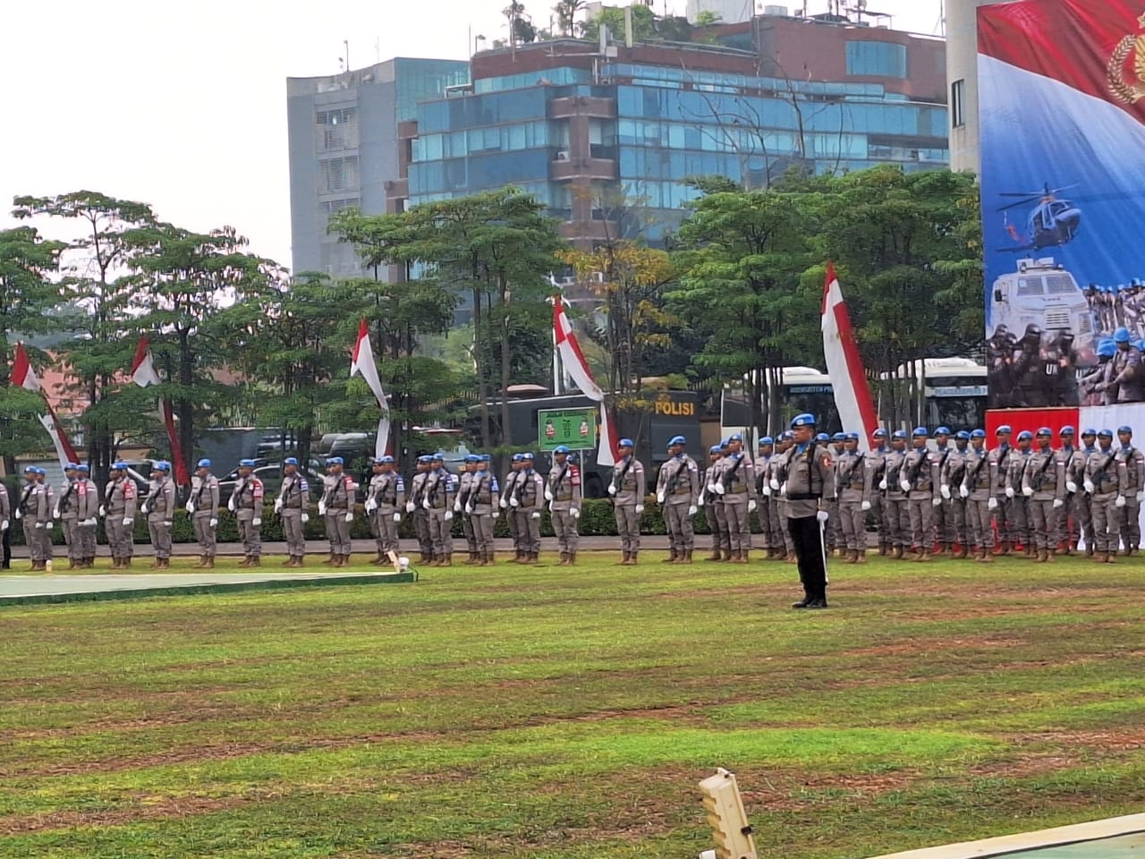 Kapolri Lepas 140 Satgas FPU 5 Minusca ke Afrika Tengah 